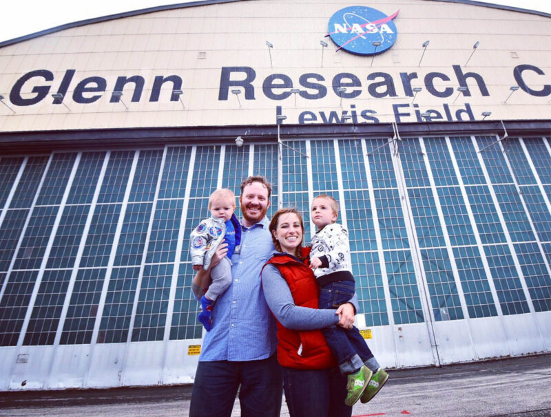 family at NASA Glenn Research Center